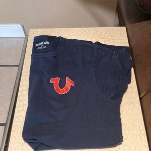 blue true religion shirt